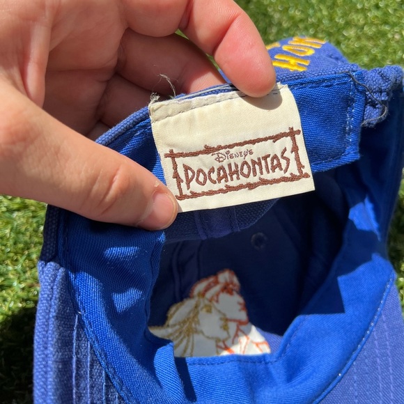 VTG RARE 90’s Disney’s Pocahontus Blue Cap - Picture 5 of 6
